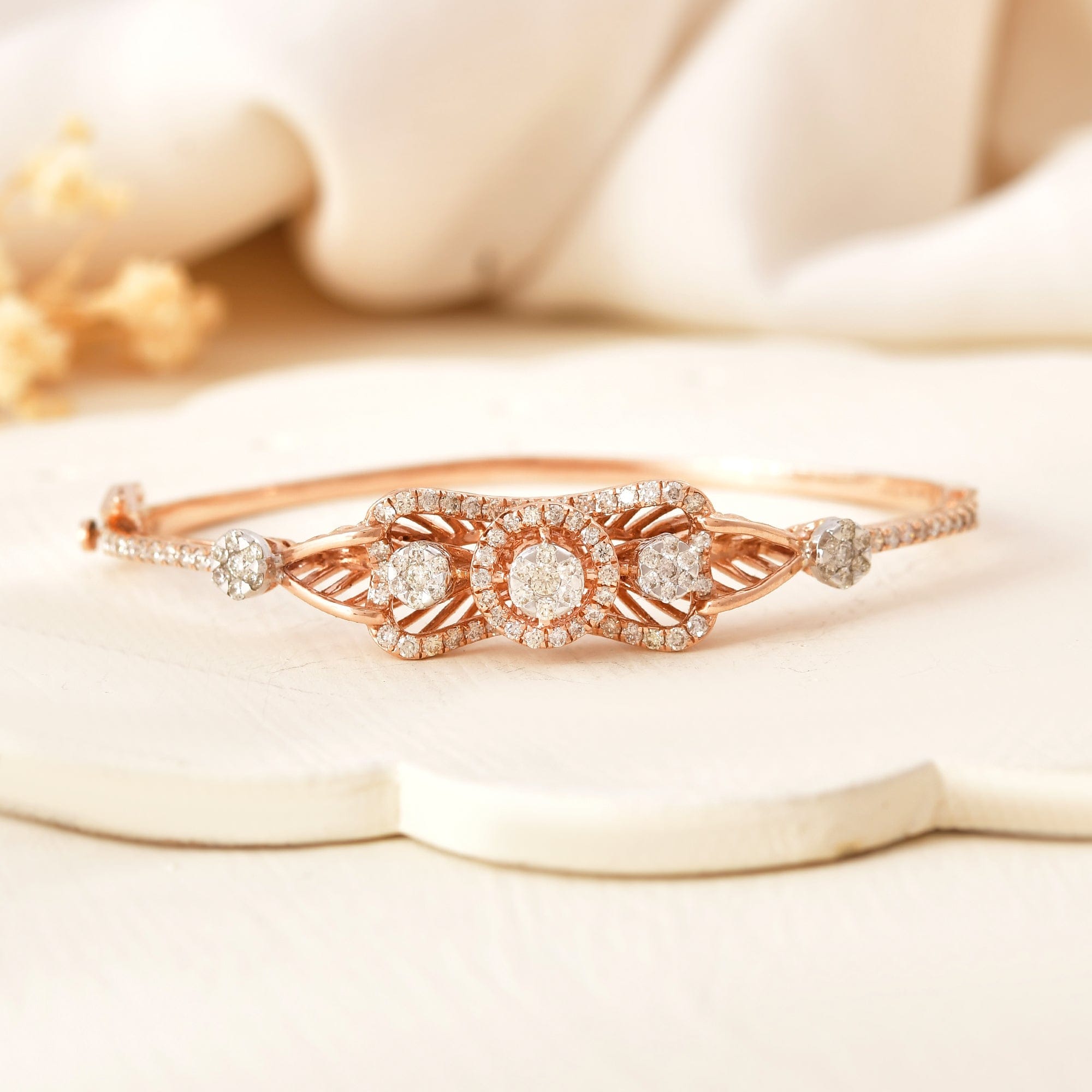 Diamond Oval Bracelet For Women Elegant Wedding Jewelry