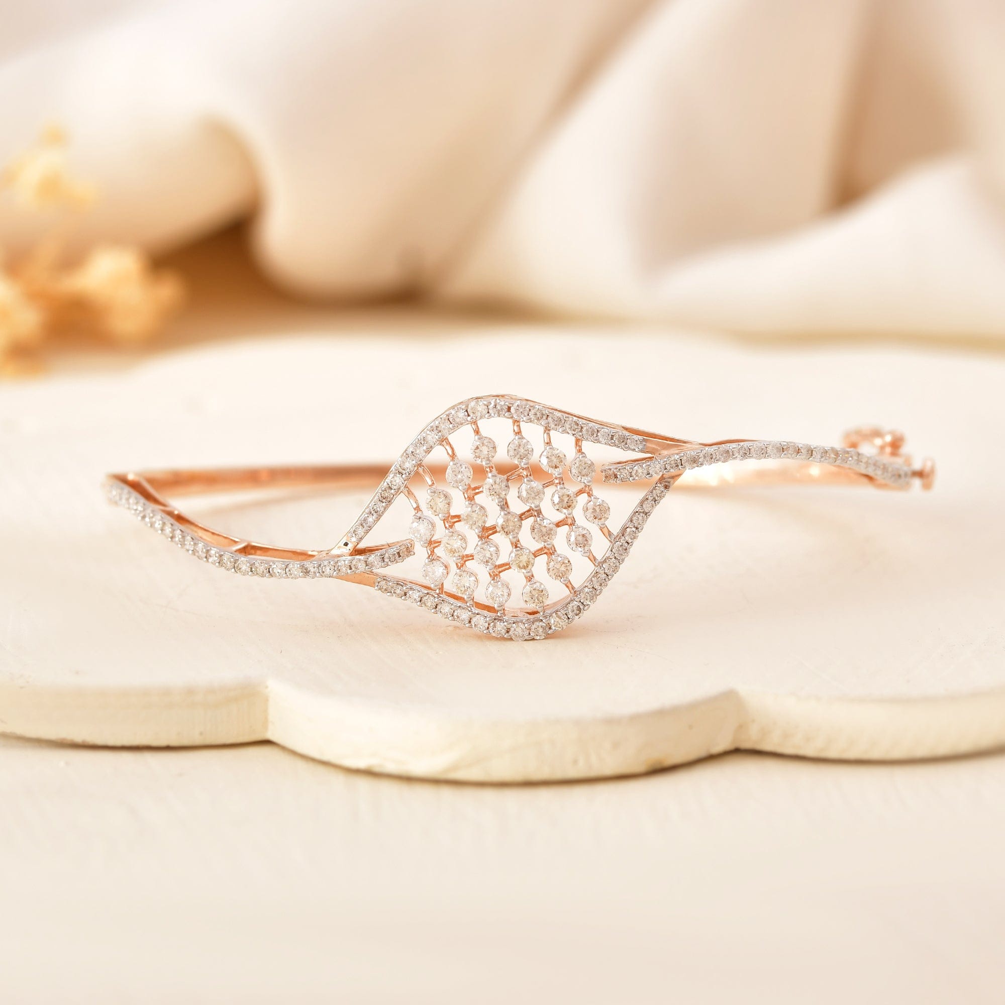 Diamond Oval Bracelet For Women Luxury Statement Jewelry