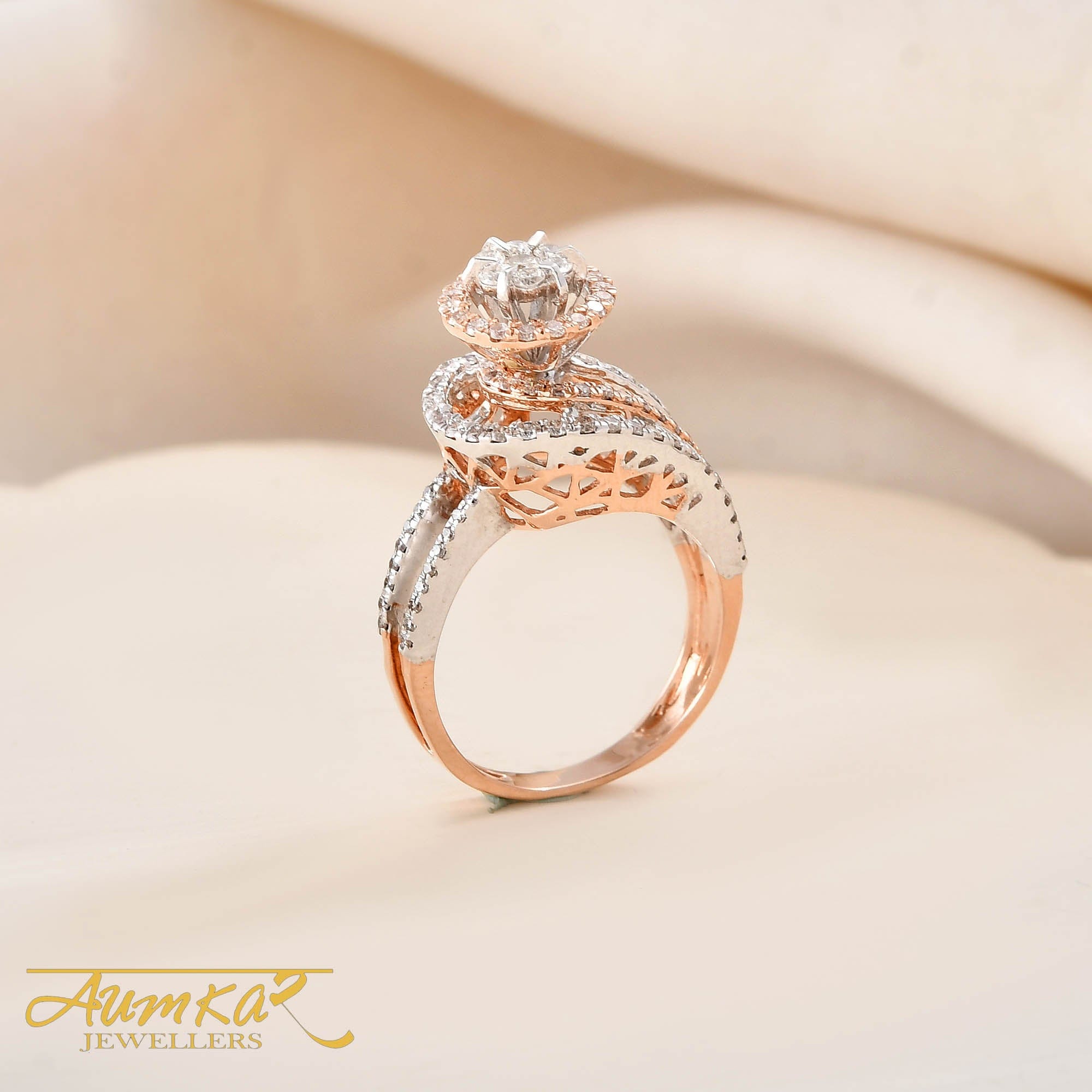 Designer Diamond Cocktail Ring For Women Wedding Engagement