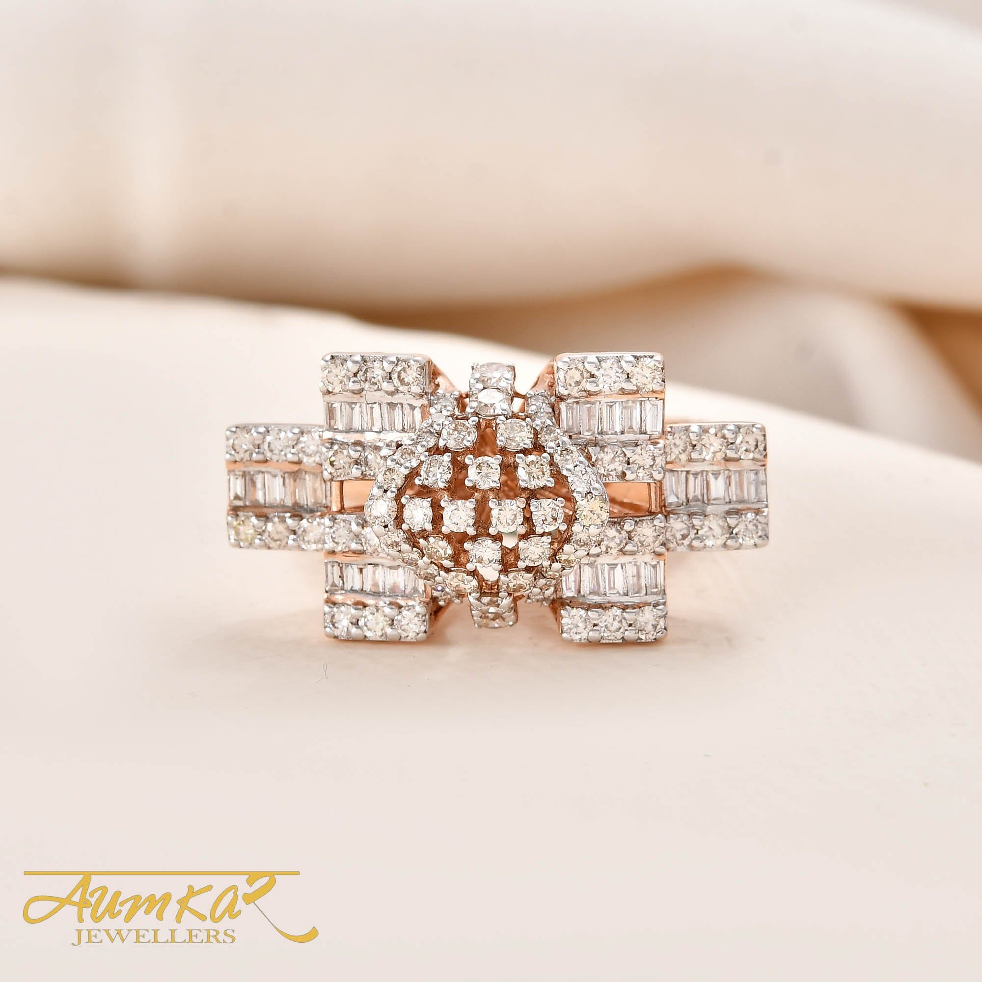 Luxury Diamond Cocktail Ring For Women Statement Jewelry